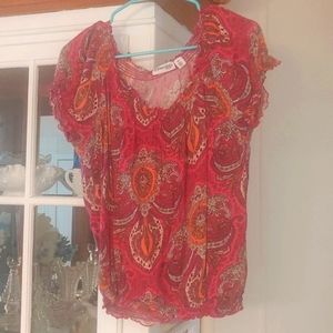 Nice ruffled bottom blouse